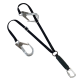 Adjustable Clip Back Shock Absorbing Lanyard